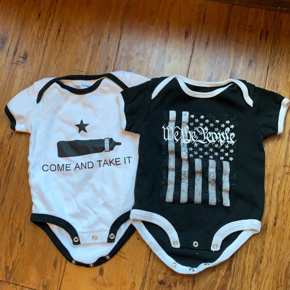 Other - “We the People” Tiny Trooper 6-9 month onesie set